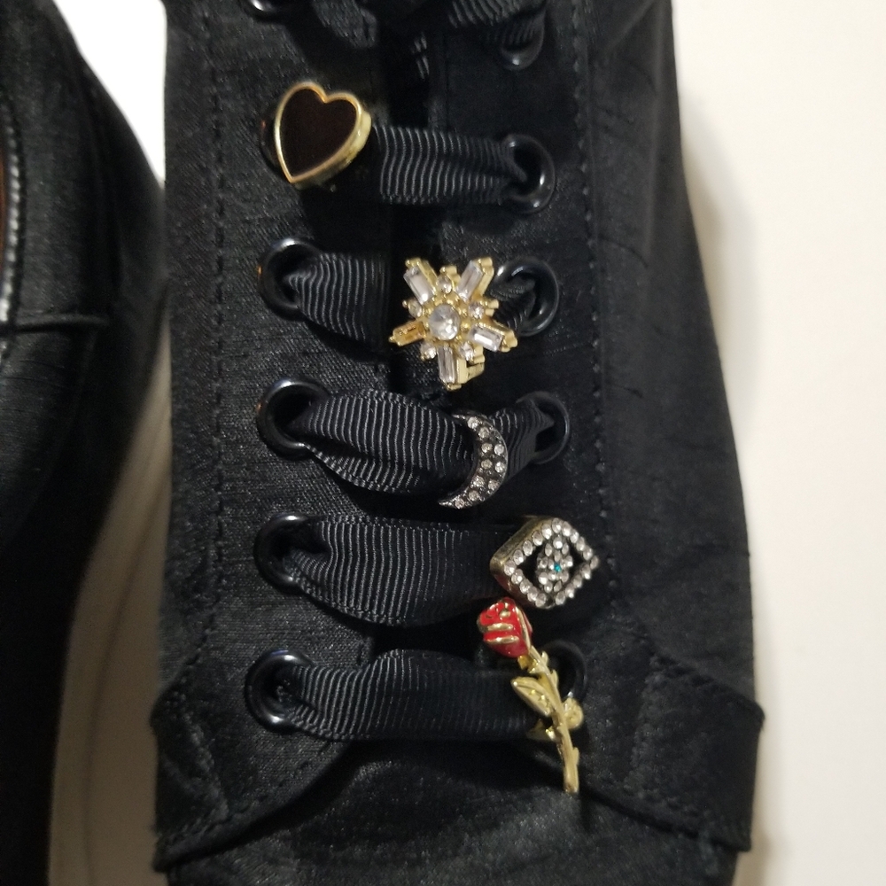 Circus by Sam Edelman Black Embellished Sneakers Size 8